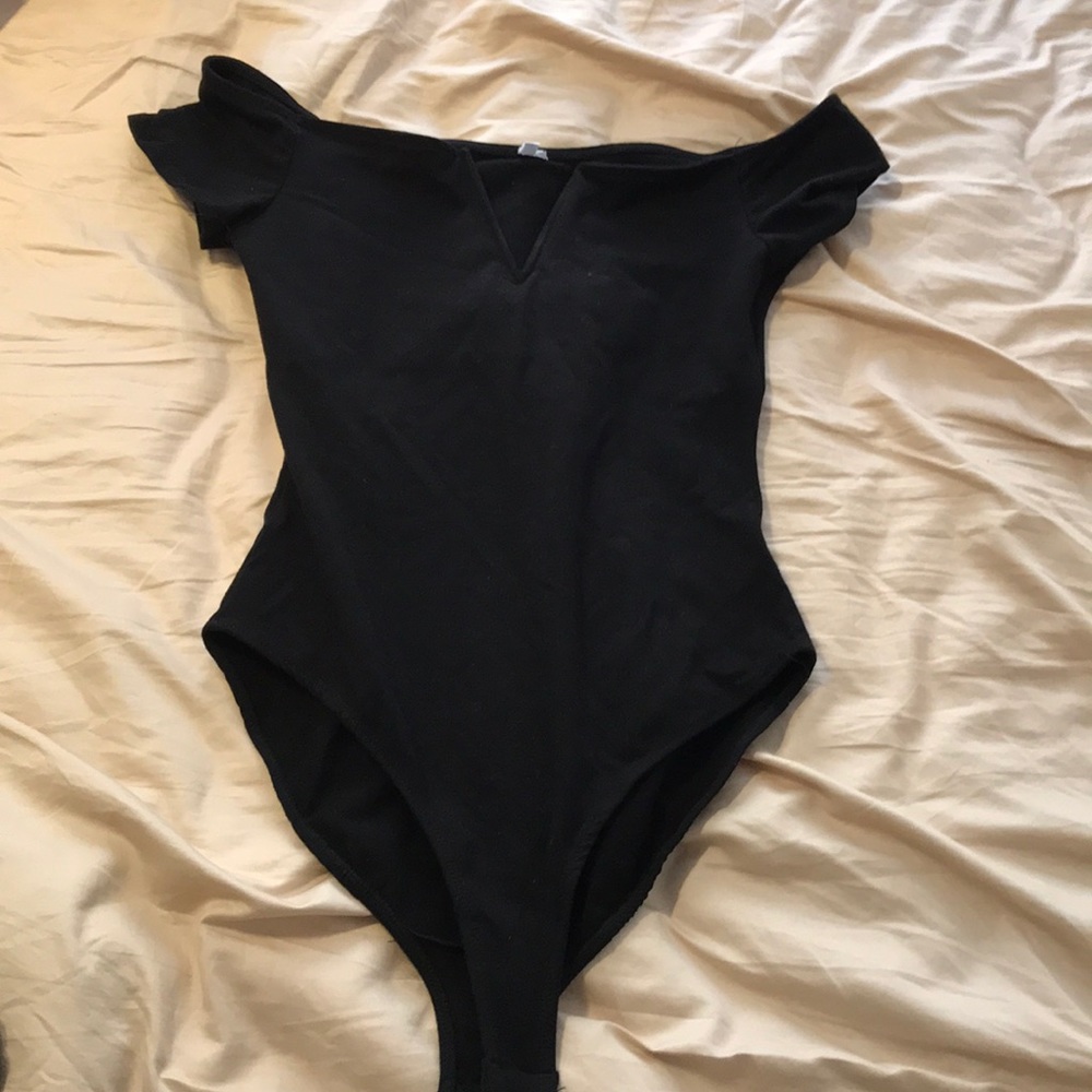 Urban Outfitters off the shoulder wire body suit